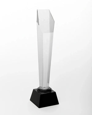 LARGE CRYSTAL OSCAR WITH BLACK BASE AH-8-6