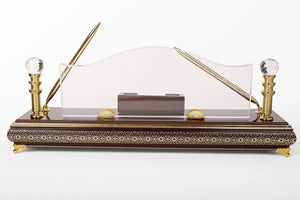 ISLAMIC WOODEN DESK PYRAMID W-2040