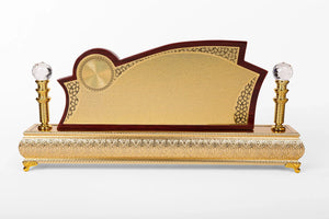 GOLD WOODEN DESK PYRAMID W-2050