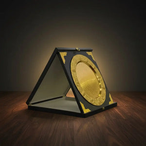 Large Wooden Plate – Black & Gold AS-W-6