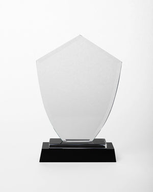 Large Crystal Triangle Award With Black BASE C-1001