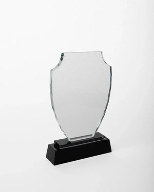 MEDIUM CRYSTAL AWARD WITH BLACK BASE C-1009