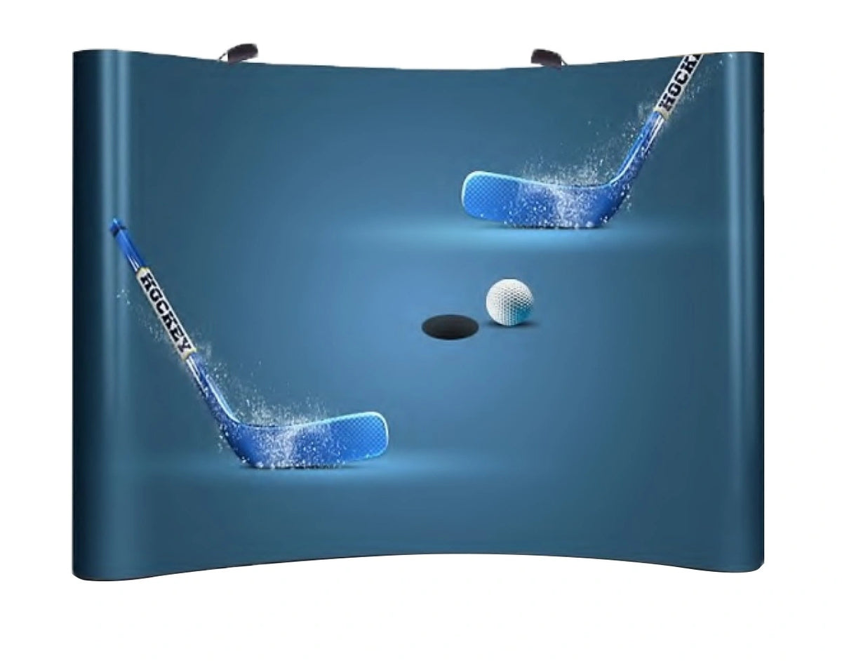 Curved Pop-Up Display 3 × 4 m TOM-POP UP-2
