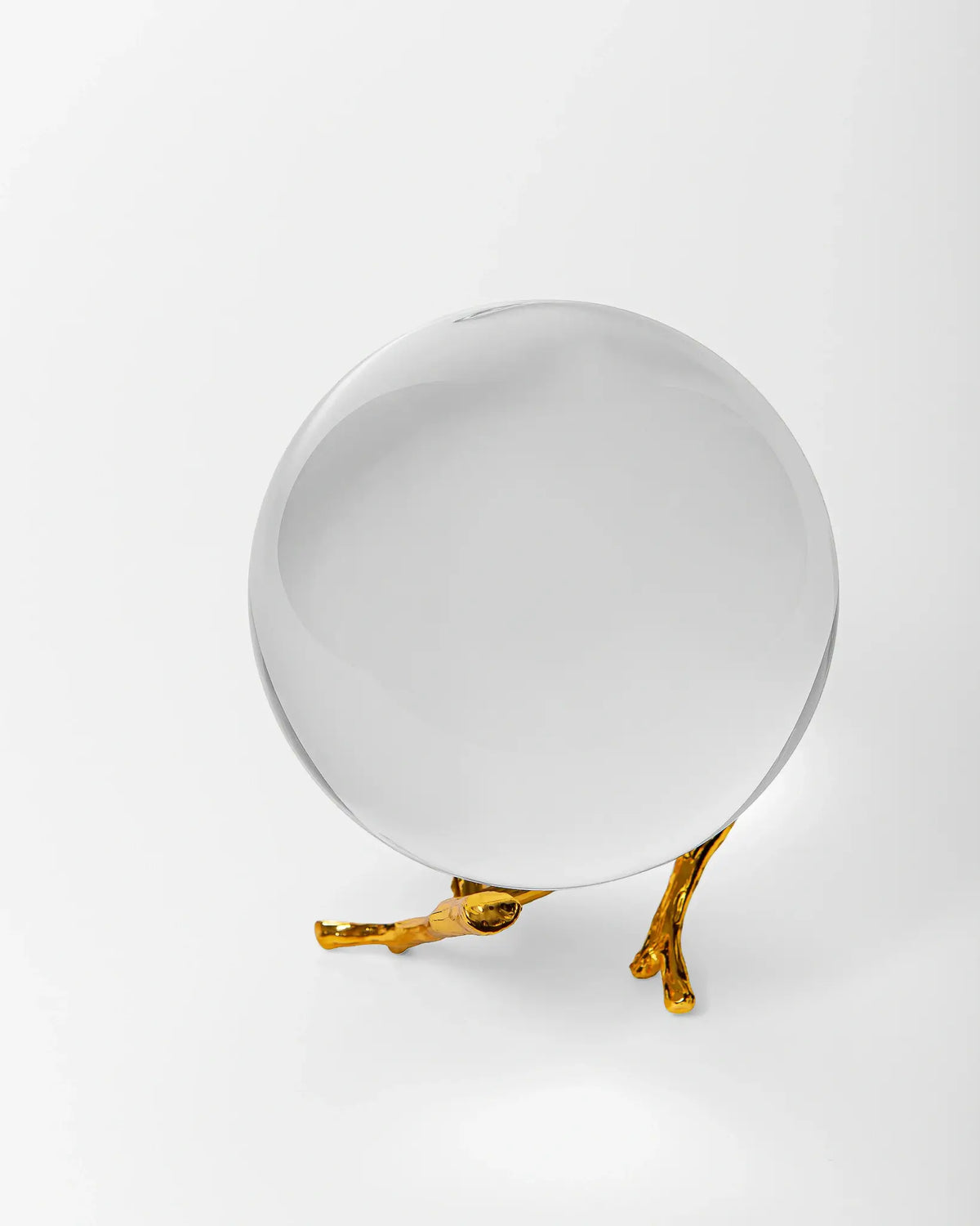 CRYSTAL BALL WITH METAL BASE P-4