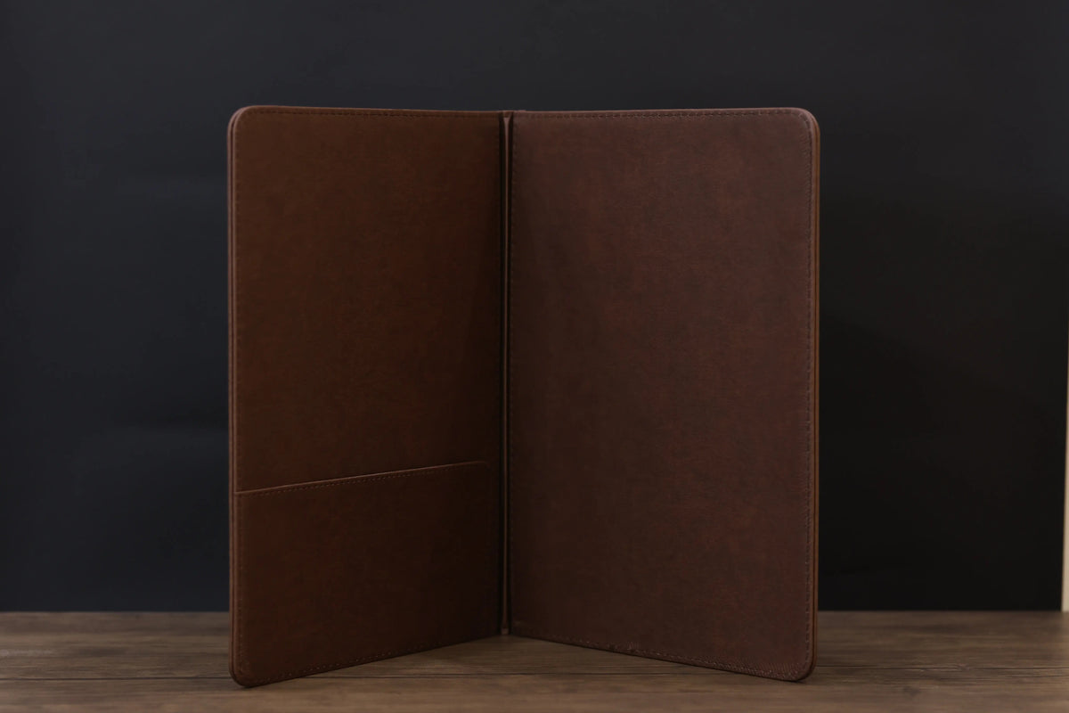 BROWN LEATHER COVER WITH POCKET SH-07-2