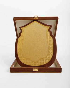 MEDIUM ORNATE WOODEN SHIELD WW-09