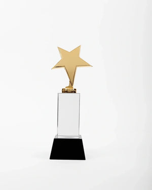 SMALL GOLD STAR OSCAR TROPHY OS-1032G