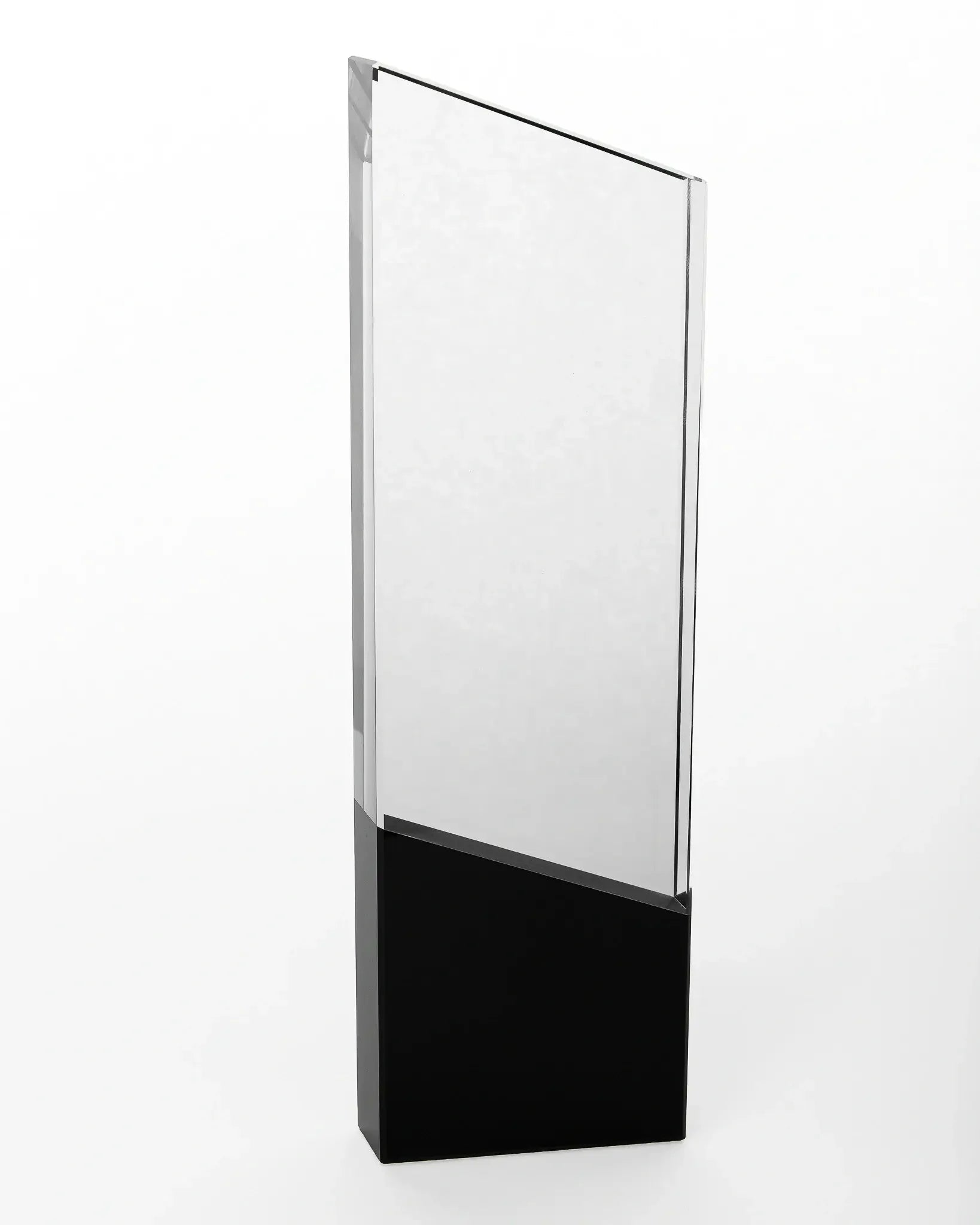 LARGE CRYSTAL AWARD WITH BLACK BASE AH--20 ( WHOLESALE )