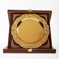 SMALL GOLD WOODEN PLATE W-1001