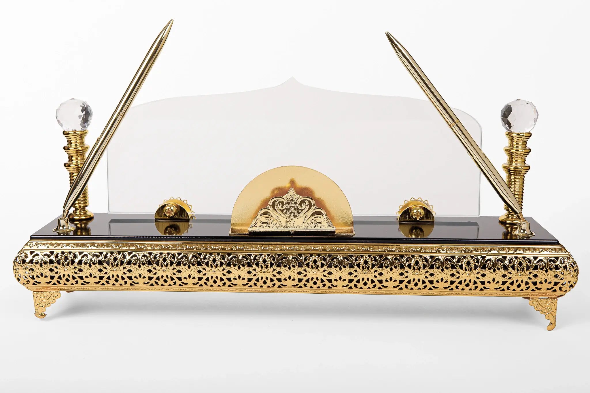 BLACK WOOD DESK PYRAMID GRILL AS-AH-43