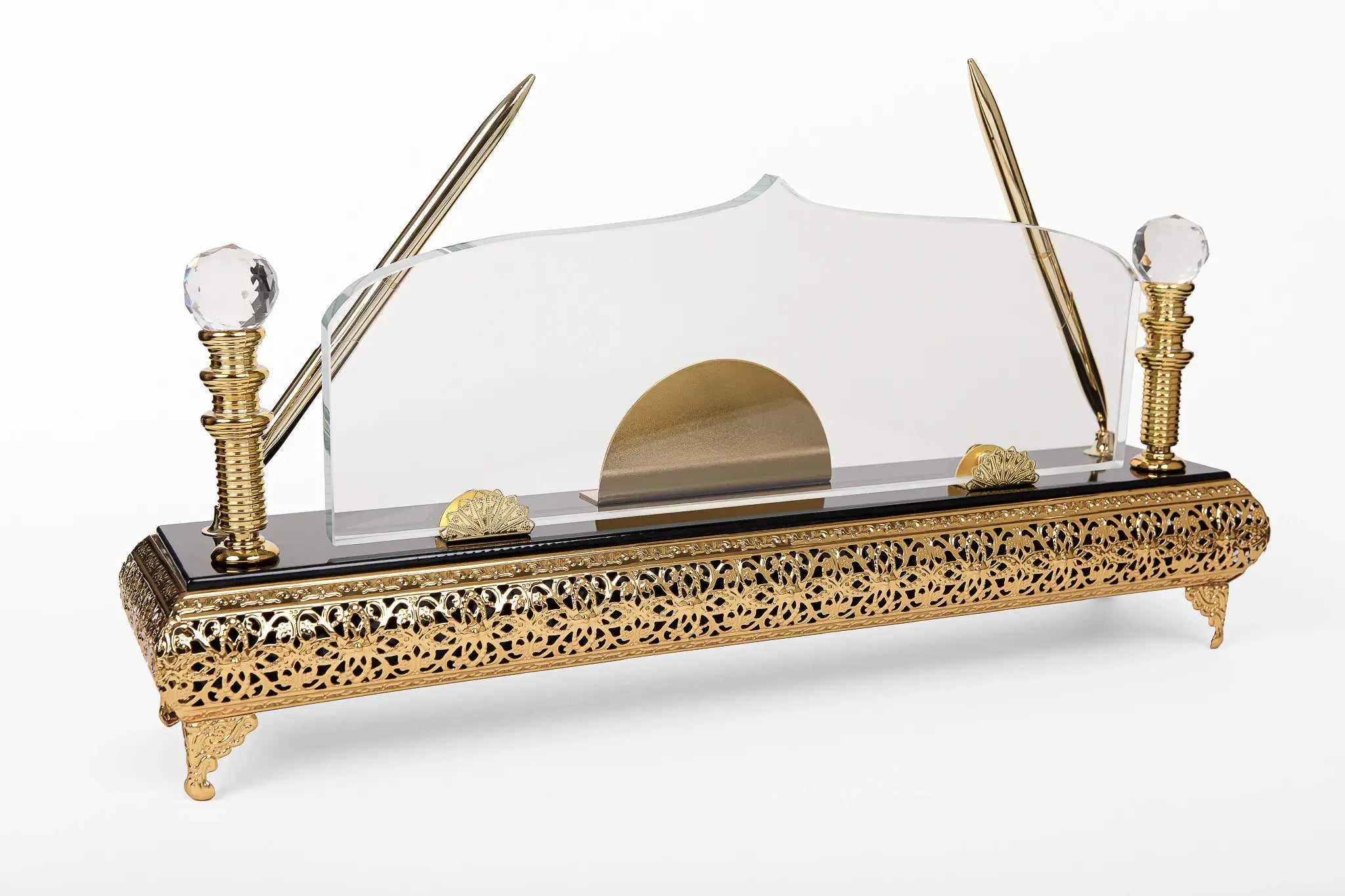 BLACK WOOD DESK PYRAMID GRILL AS-AH-43