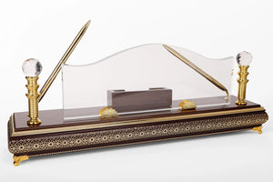 ISLAMIC WOODEN DESK PYRAMID W-2040