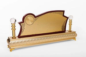 GOLD WOODEN DESK PYRAMID W-2050