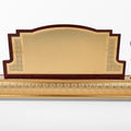 GOLD WOODEN DESK PYRAMID W-2051