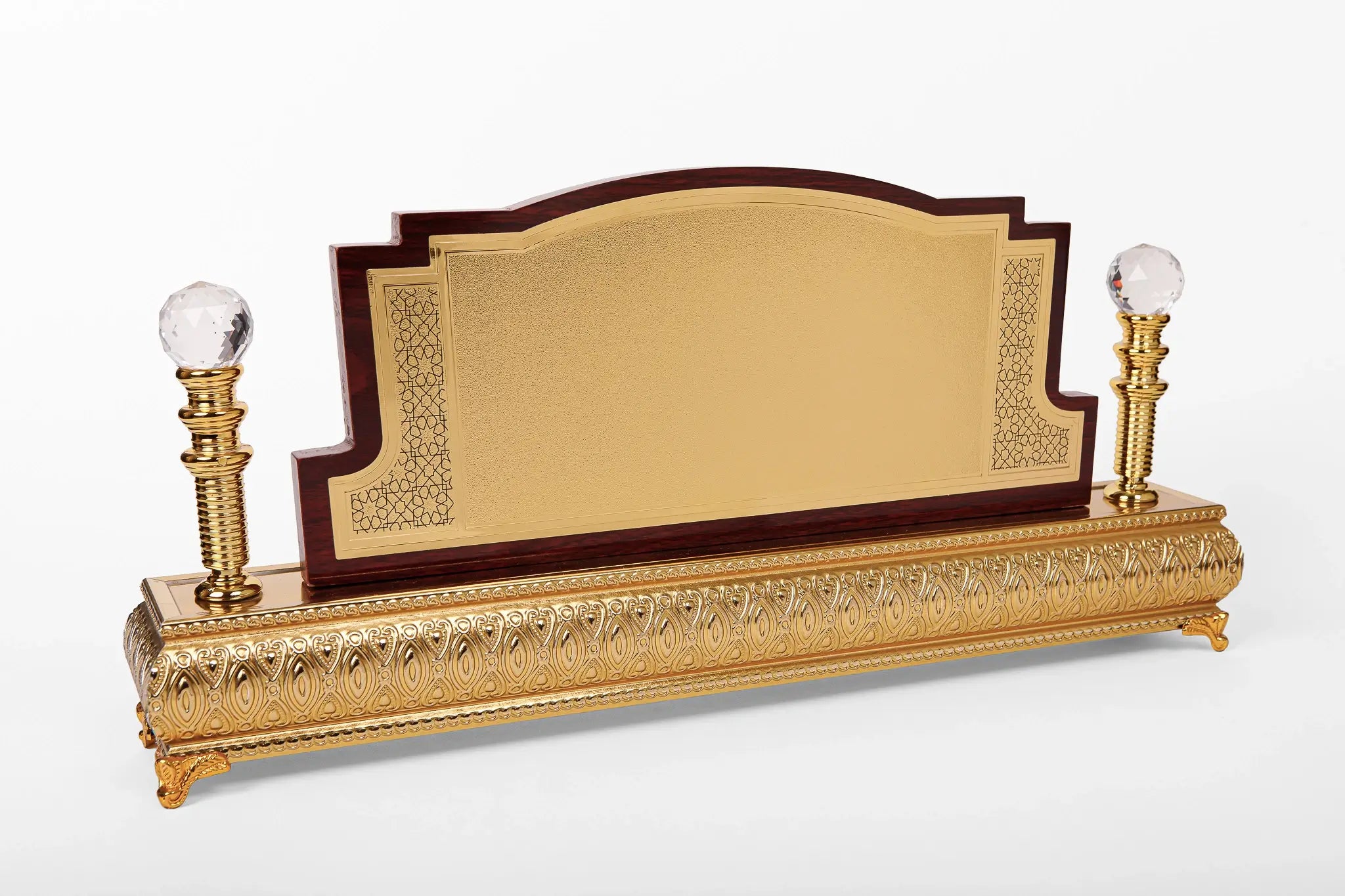 GOLD WOODEN DESK PYRAMID AS-AH-57 ( WHOLESALE )