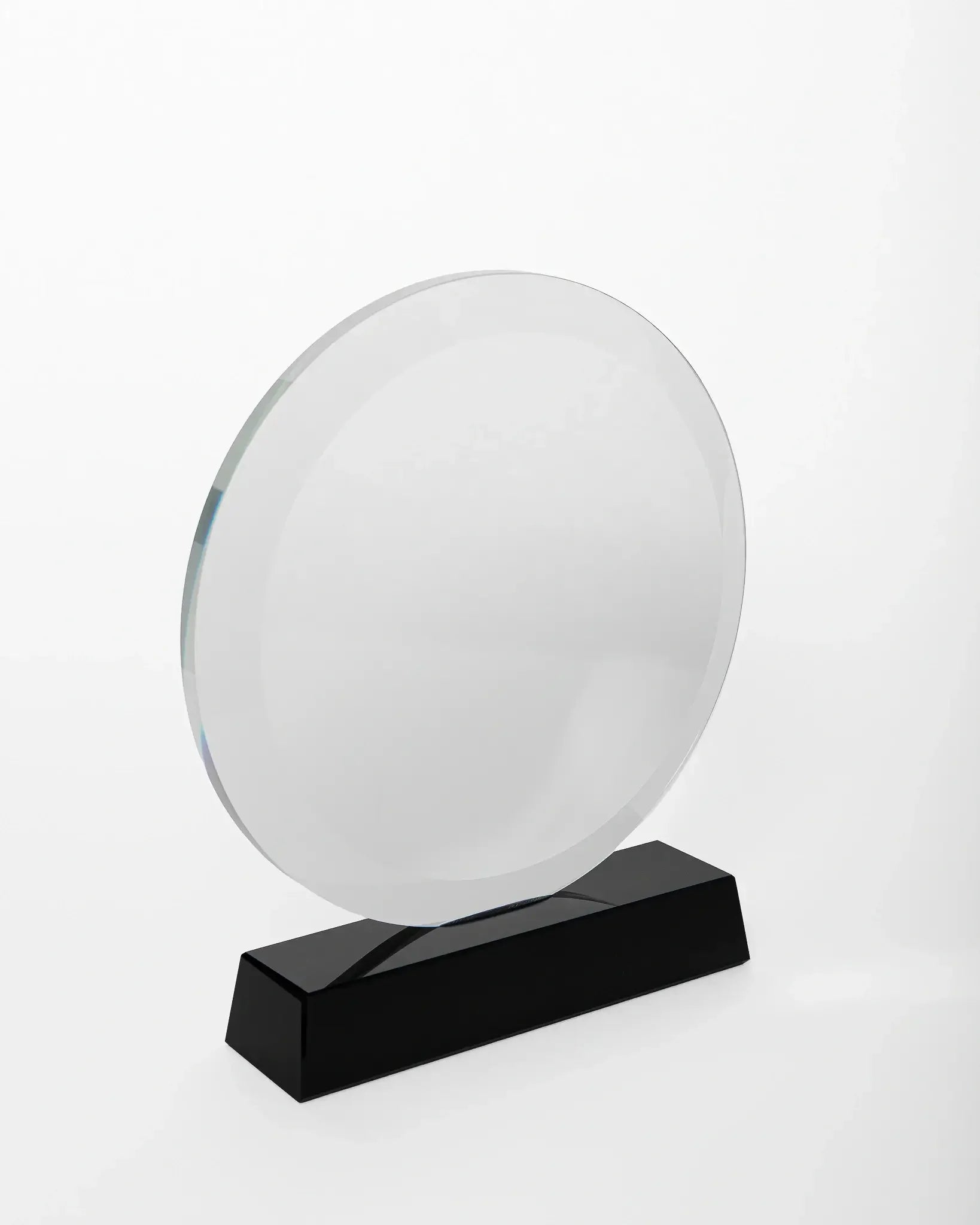 ROUND CRYSTAL AWARD WITH WOODEN BOX ASH-1-1 ( WHOLESALE )