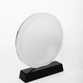 ROUND CRYSTAL AWARD WITH WOODEN BOX C-1212