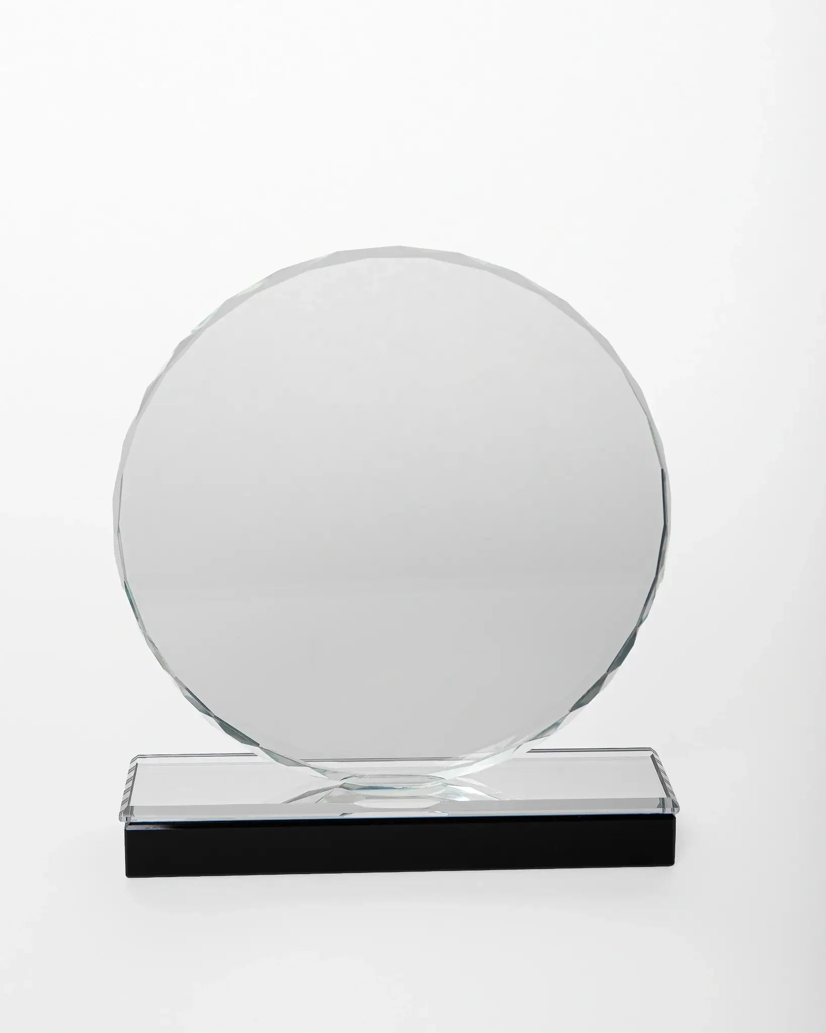 ROUND CRYSTAL AWARD ASH-1-2  ( WHOLESALE )