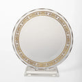 SMALL DECORATIVE CRYSTAL PLATE WITH BASE  ATB-011 
