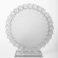 DECORATIVE BIRD CRYSTAL PLATE WITH BASE ATB-012