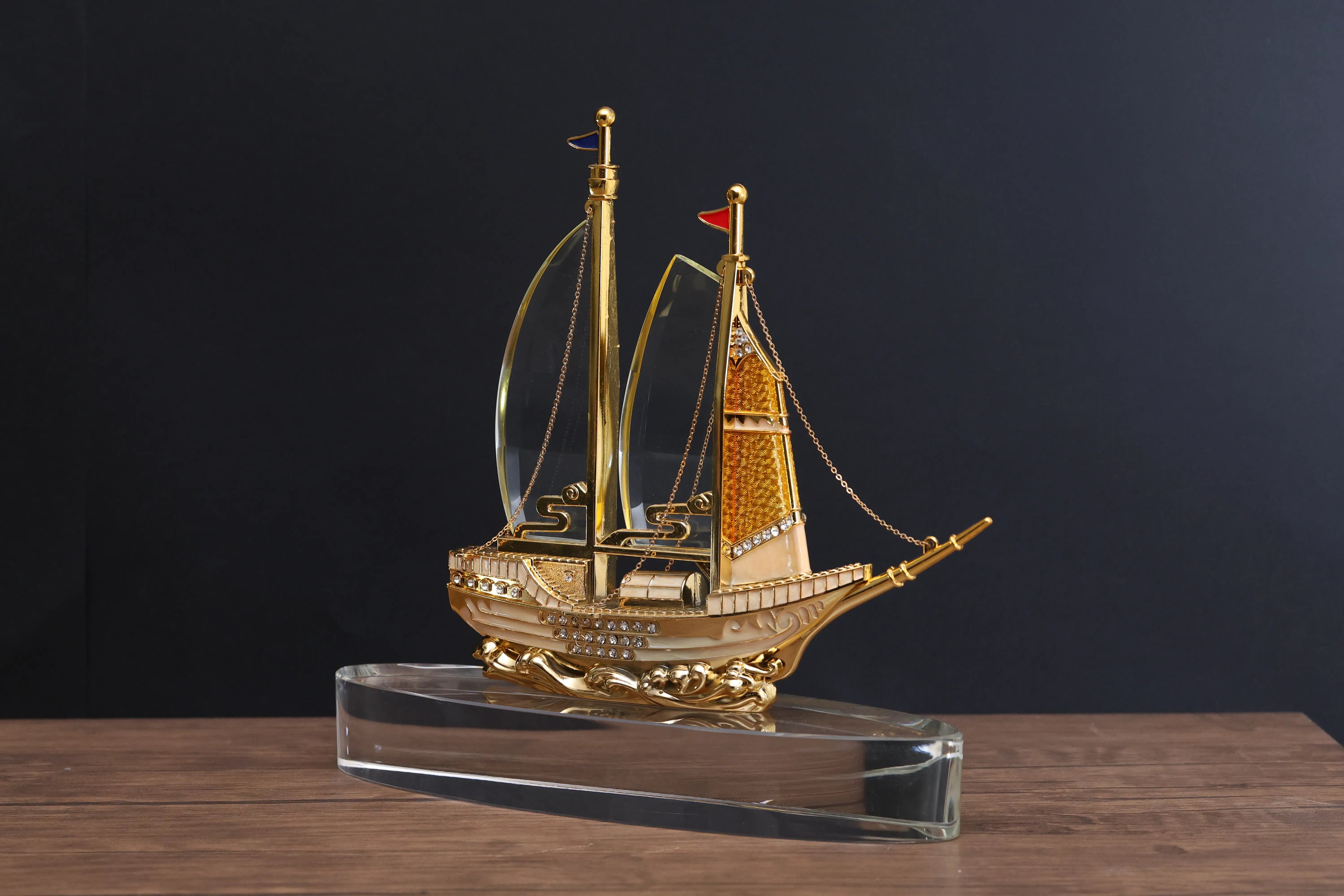 CRYSTAL SAILBOAT BOX-06 ( WHOLESALE  )