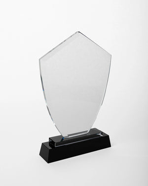 Large Crystal Triangle Award With Black BASE C-1001