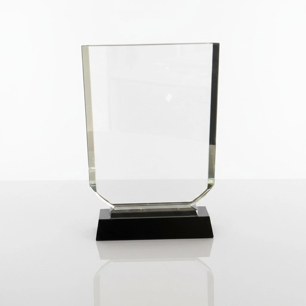 Large Crystal Award with Black Base C-1003