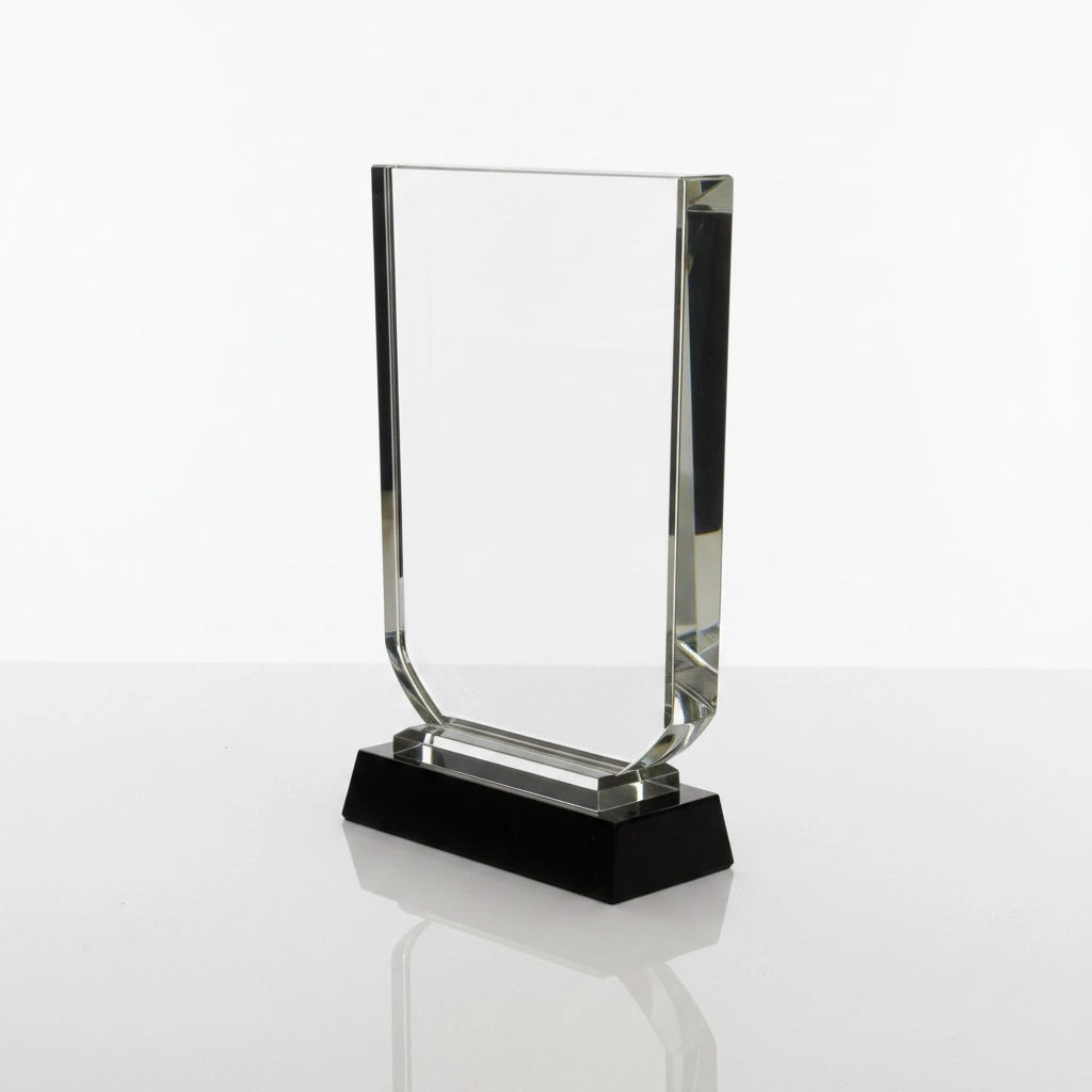Large Crystal Award with Black Base C-1003