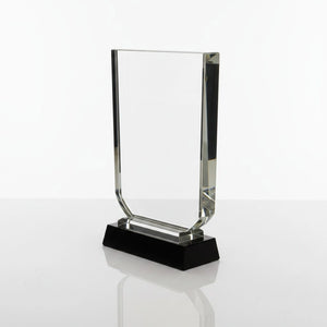 Large Crystal Award with Black Base C-1003
