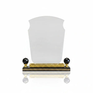 Clear Crystal Award With Large Gold BASE C-1204