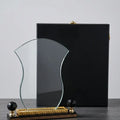 Clear Crystal Award With Large Gold BASE C-1205
