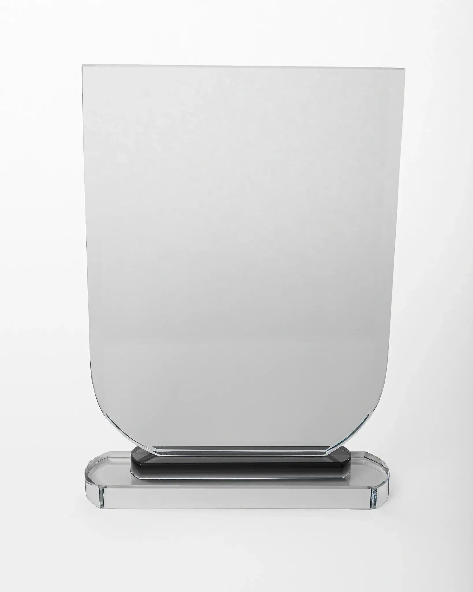 LARGE CRYSTAL AWARD WITH BLACK CLEAR C-12 ( WHOLESALE )