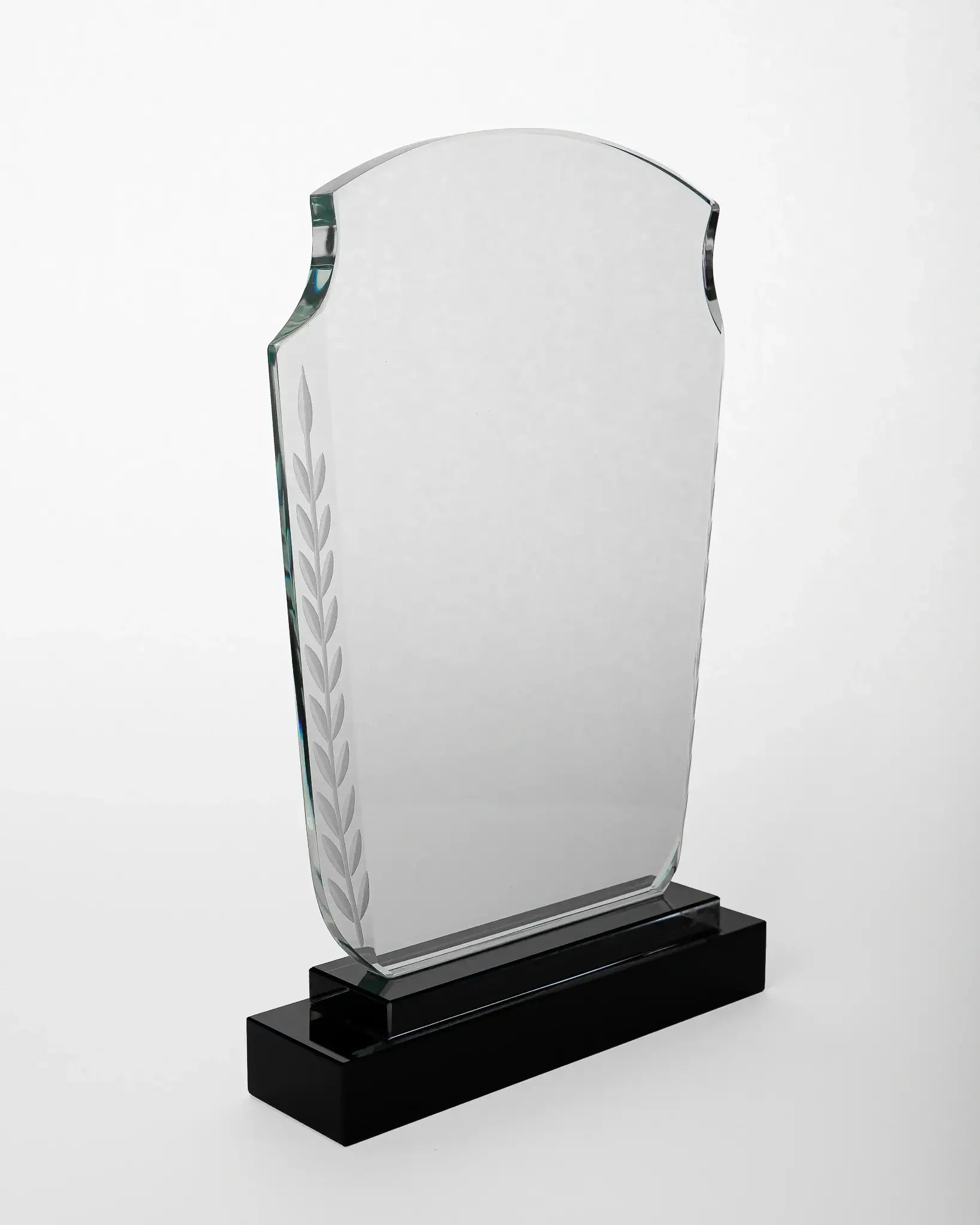 JUMBO CRYSTAL AWARD WITH BLACK BASE C-17