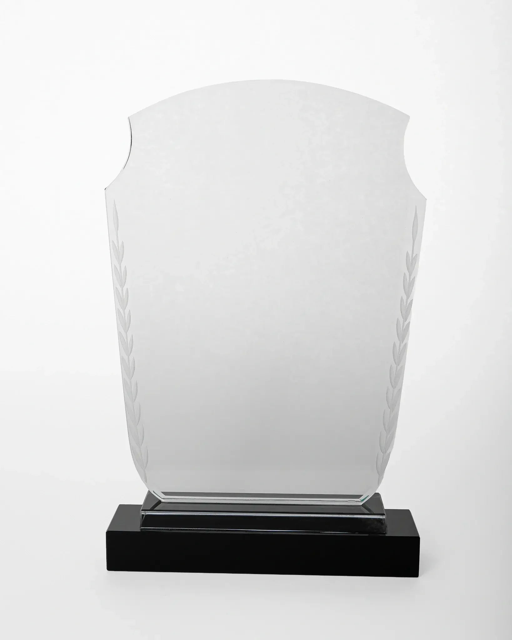 JUMBO CRYSTAL AWARD WITH BLACK BASE C-17