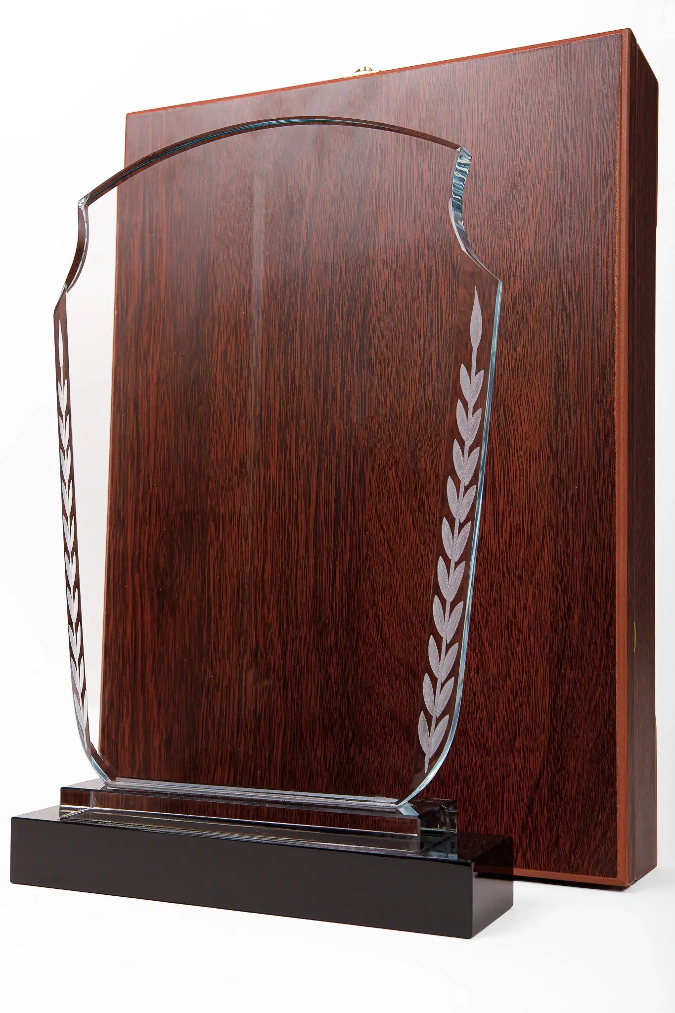 JUMBO CRYSTAL AWARD WITH BLACK BASE C-17 ( WHOLESALE )