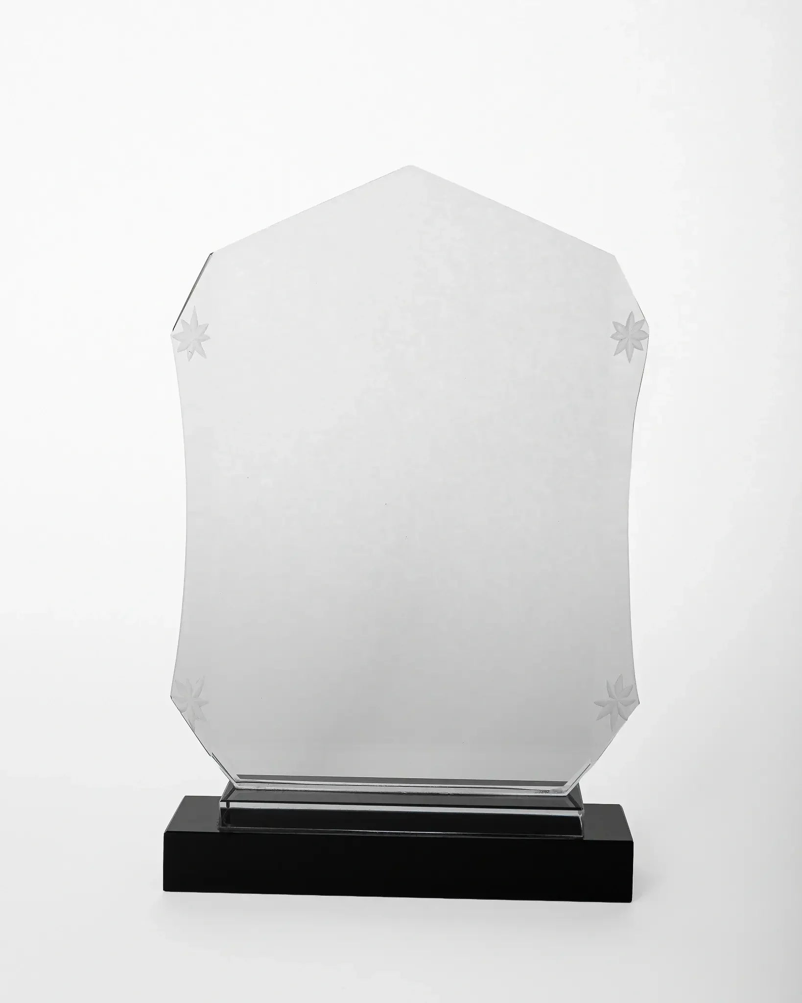 JUMBO CRYSTAL AWARD WITH BLACK BASE C-18 ( WHOLESALE )