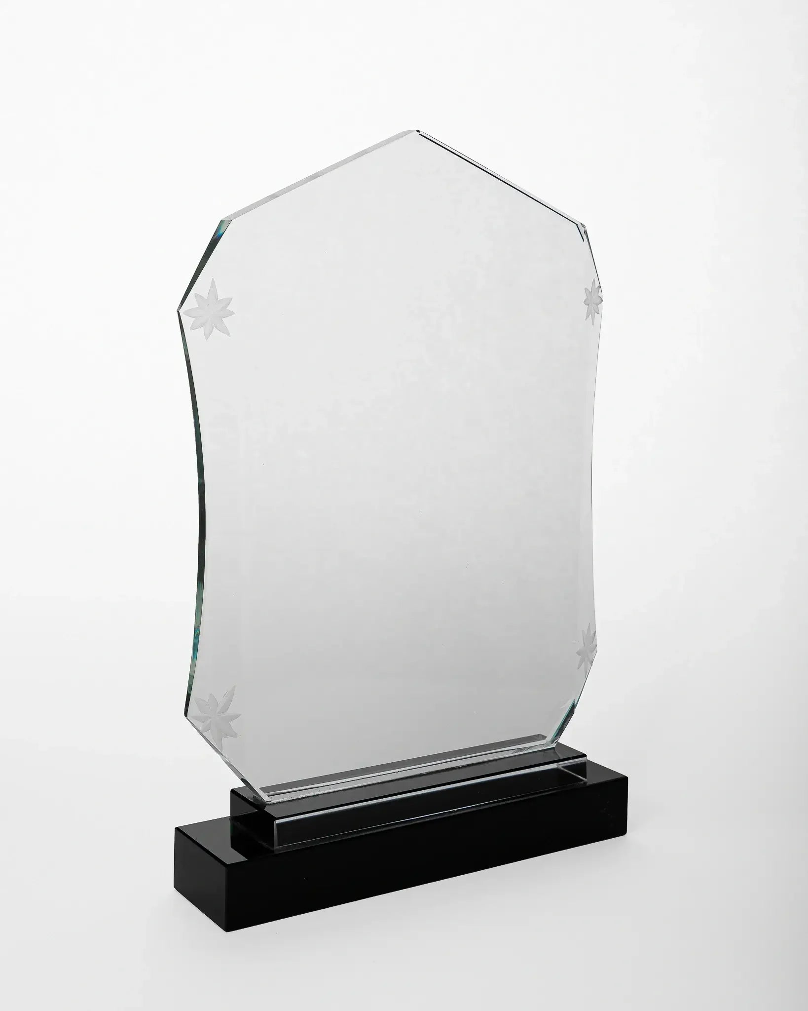 JUMBO CRYSTAL AWARD WITH BLACK BASE C-18 ( WHOLESALE )