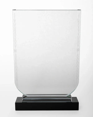 JUMBO CRYSTAL AWARD WITH BLACK BASE C-19