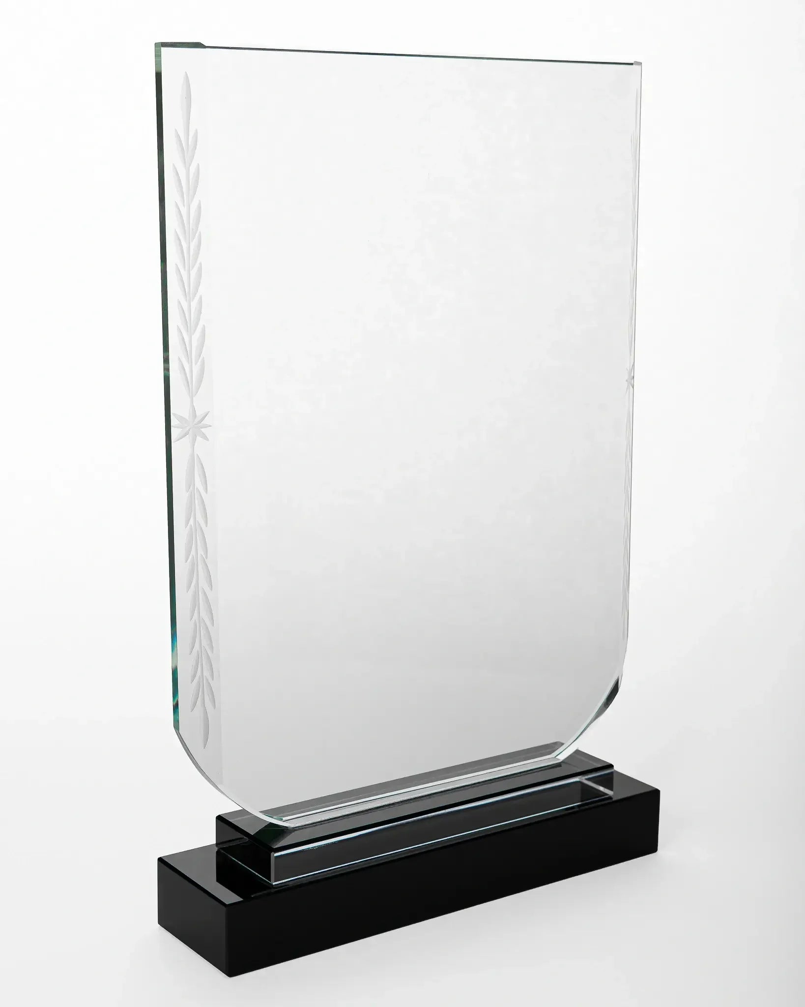 JUMBO CRYSTAL AWARD WITH BLACK BASE C-19