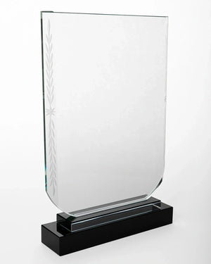 JUMBO CRYSTAL AWARD WITH BLACK BASE C-19