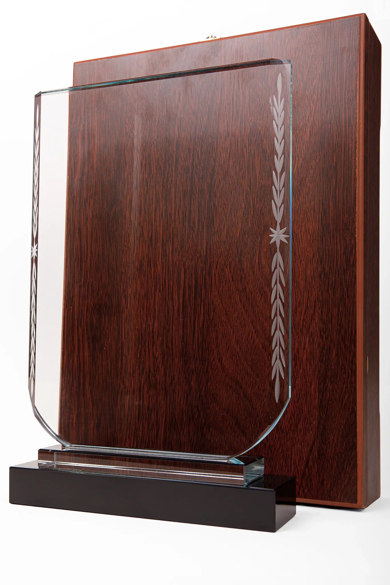 JUMBO CRYSTAL AWARD WITH BLACK BASE C-19