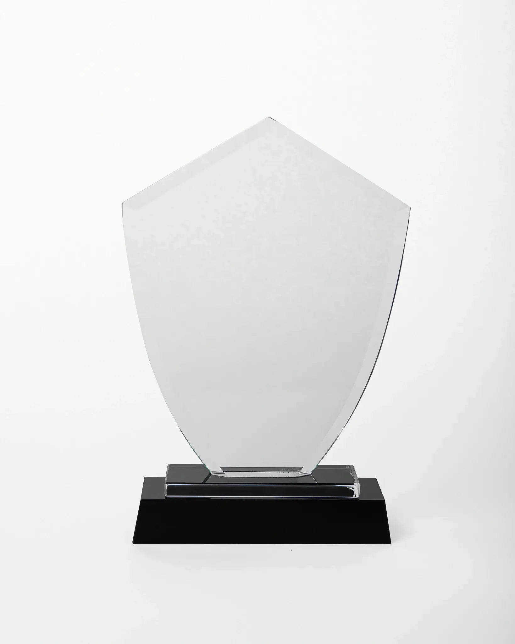 LARGE CRYSTAL AWARD WITH BLACK BASE C-1 ( WHOLESALE )