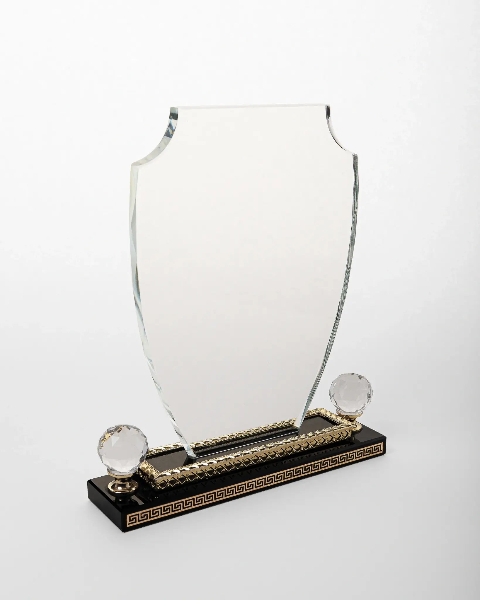 LARGE CRYSTAL AWARD WITH GOLD BASE C-21 ( WHOLESALE )