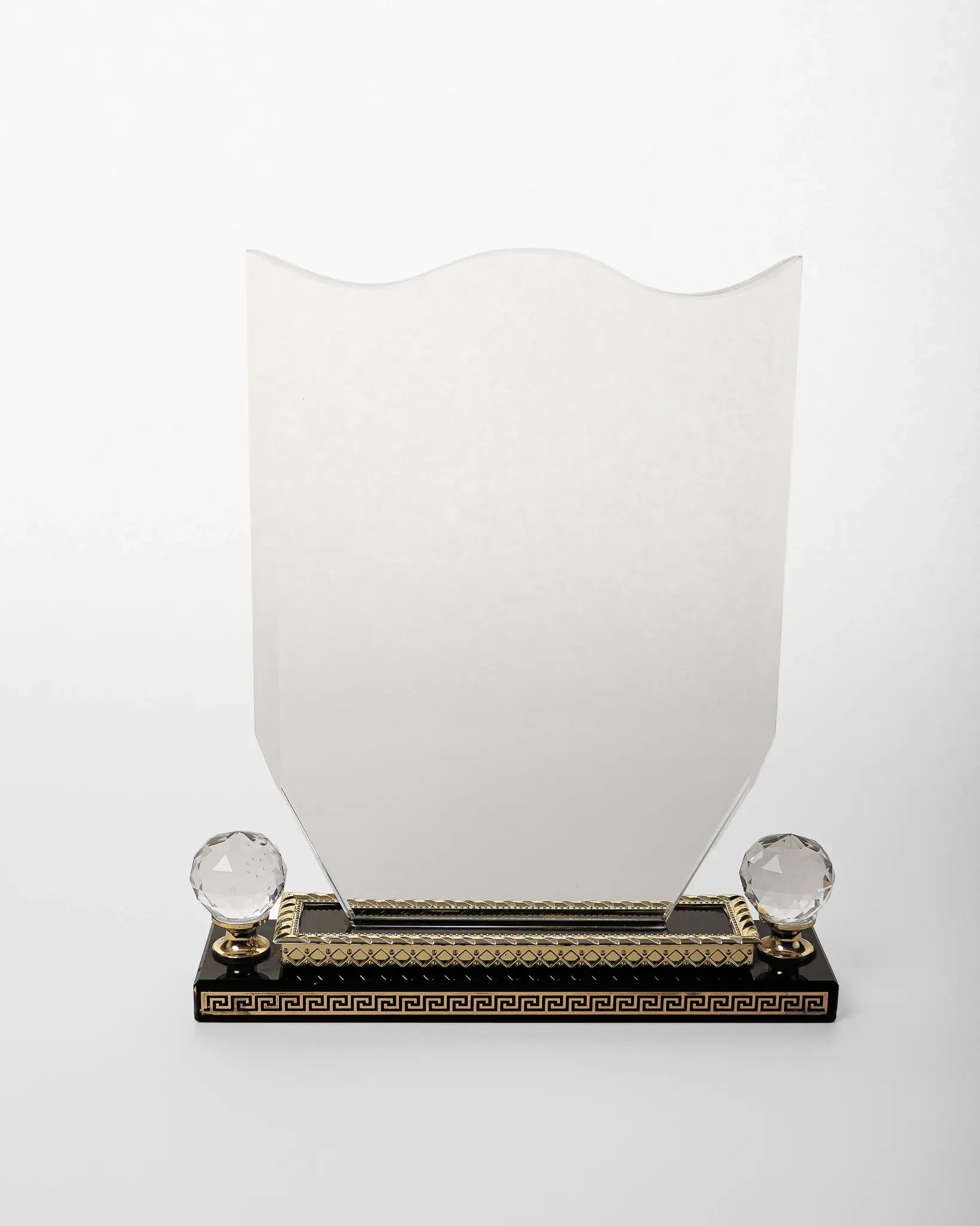 LARGE CRYSTAL AWARD WITH GOLD BASE C-22 ( WHOLESALE )