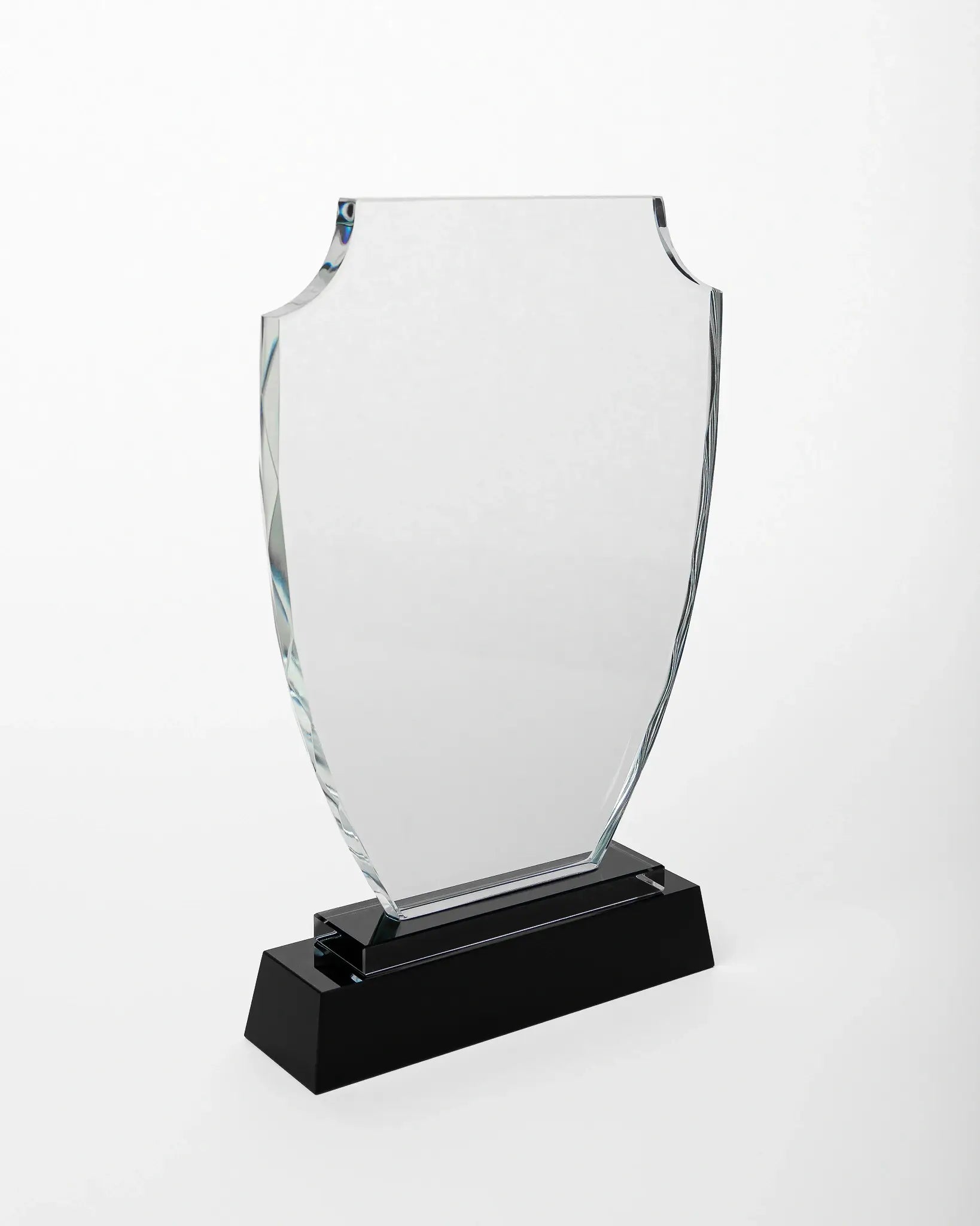 LARGE CRYSTAL AWARD WITH BLACK BASE C-2 ( WHOLESALE )