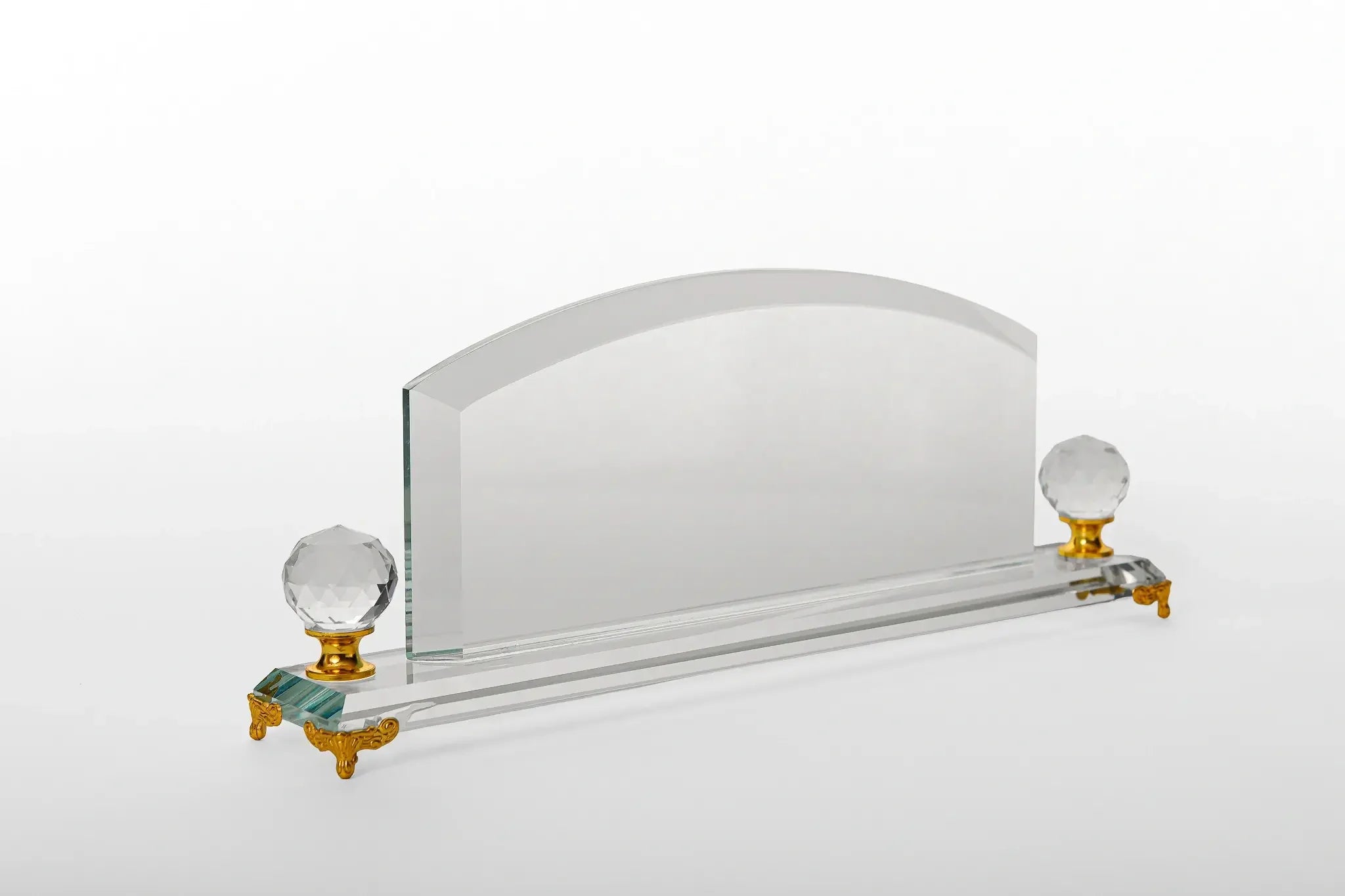 LARGE GOLD CRYSTAL BALL PYRAMID C-31 ( WHOLESALE )