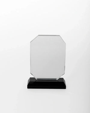 SMALL CRYSTAL AWARD WITH BLACK BASE C-1033