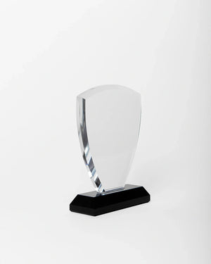 SMALL CRYSTAL AWARD WITH BLACK BASE C-1035