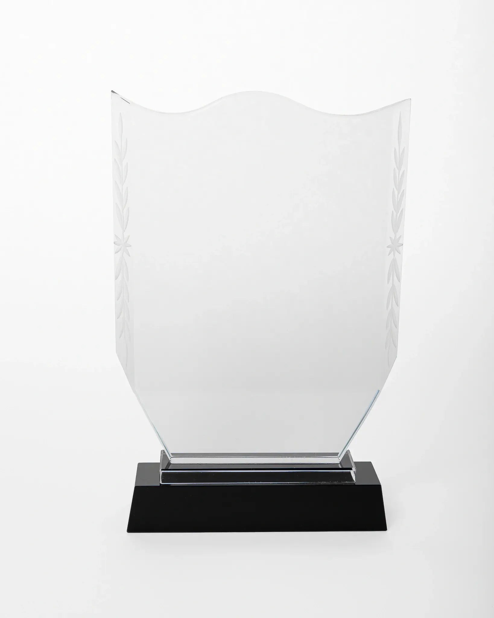 CRYSTAL AWARD WITH BLACK BASE C-42