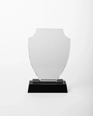 MEDIUM CRYSTAL AWARD WITH BLACK BASE C-1009